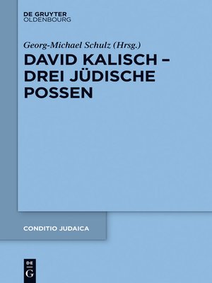 cover image of David Kalisch – drei jüdische Possen